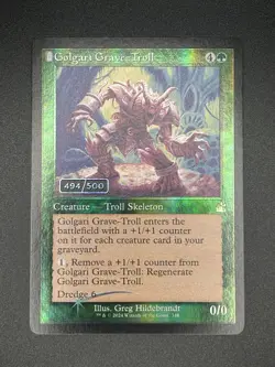 MTG SERIALIZED LP Golgari Grave Troll RVR Foil Serial Numbered - Image 3