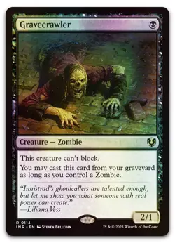 Gravecrawler #114 (Foil) (NM) Innistrad Remastered INR Magic MTG - Image 1