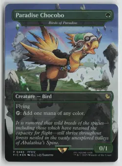 Paradise Chocobo - Birds of Paradise (Borderless) LP Foil 483 FINAL FANTASY MTG - Image 1