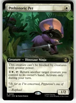 Prehistoric Pet (Extended Art) 0259 Teenage Mutant Ninja Turtles MTG NM - Image 1