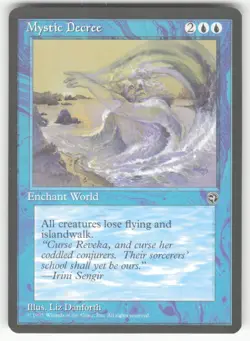 MYSTIC DECREE R HOMELANDS MAGIC: THE GATHERING NEAR MINT - Image 1