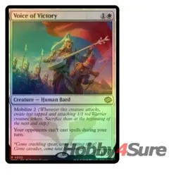 Foil Voice Of Victory M/NM Magic: The Gathering MTG Tarkir: Dragonstorm - Image 1