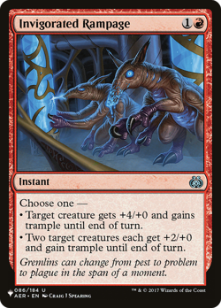 Invigorated Rampage (REGULAR) x1 - MTG The List PLST #AER-86 - Image 1