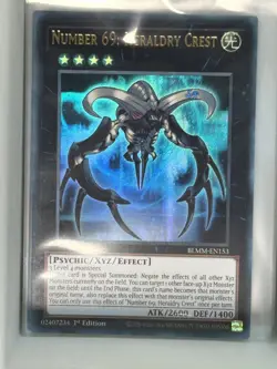 Number 69: Heraldry Crest BLMM-EN153 Ultra Rare 1st Edition YuGiOh 👑 - Image 1