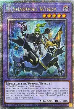 Yugioh! El Shaddoll Winda - RA04-EN052 - Quarter Century Secret Rare - 1st Editi - Image 1