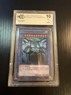 Obelisk the Tormentor LC01-EN001 Legendary Collection Ultra Rare BCCG 10 Mint - Image 1