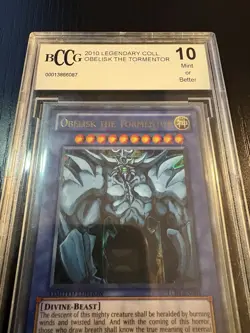 Obelisk the Tormentor LC01-EN001 Legendary Collection Ultra Rare BCCG 10 Mint - Image 2
