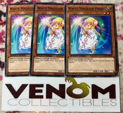 3x (VLP) - White Magician Pikeru - SGX2-ENE02 - Common - 1st Edition YuGiOh - Image 1
