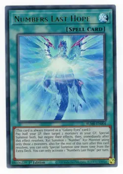 Yugioh Numbers Last Hope BLMR-EN004 Ultra Rare 1st NM x3 Play Set - Image 1