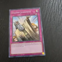 YUGIOH #RA02-EN075 Solemn Judgment (Secret Rare) - Image 1