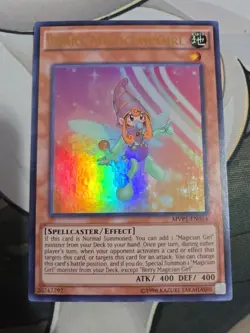 Yugioh! Berry Magician Girl - Unlimited Ed Ultra Rare - MVP1-EN014 - LP - Image 1