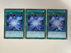 Yugioh - Frost Blast of the Monarchs x 3 - 1st Gold Secret Rare NM - Free Holo A - Image 1