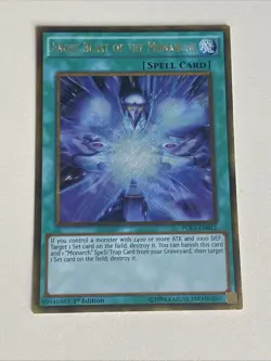 Yugioh - Frost Blast of the Monarchs x 3 - 1st Gold Secret Rare NM - Free Holo A - Image 4