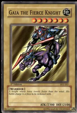 Gaia The Fierce Knight Common Starter Deck: Yugi Evolution SYE-007 1st Edition L - Image 1
