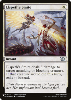 Elspeth's Smite (REGULAR) x1 - MTG The List PLST #MOM-13 - Image 1