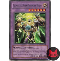 Yugioh Elemental HERO Thunder Giant DP03-EN011 Rare MP - Image 1