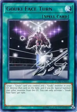 3 x Gouki Face Turn - FLOD-EN056 - Rare - Unlimited Edition Near Mint, English Y - Image 1