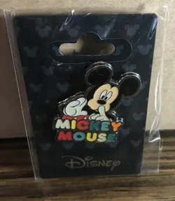 Disney Collectible Pin Mickey Mouse “Shhh” New On Card by Monogram Item #85699 - Image 1