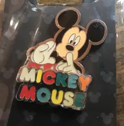 Disney Collectible Pin Mickey Mouse “Shhh” New On Card by Monogram Item #85699 - Image 5
