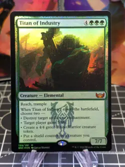 FOIL Titan of Industry Streets of New Capenna NM - Image 1