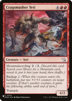 Cragsmasher Yeti (REGULAR) x1 - MTG The List PLST #MOM-333 - Image 1