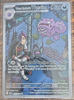 Pokemon Team Rocket's Weezing Destined Rivals Illustration Rare 199/182 - Image 1