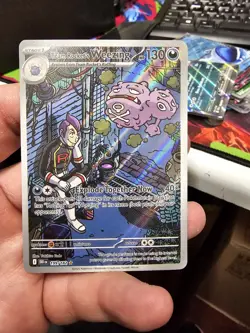 Team Rocket's Weezing 199/182 Destined Rivals IR Illustration Rare Card Pokemon - Image 1