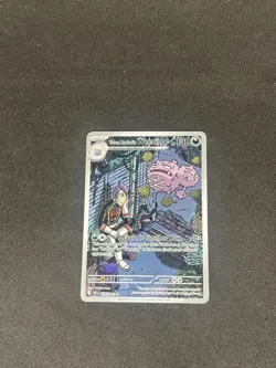 Pokemon TCG Team Rocket's Weezing Destined Rivals Illustration Rare Card 199/182 - Image 1
