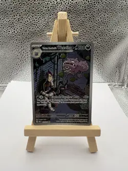 Team Rocket's Weezing 199/182 Illustration Rare Pokemon TCG Destined Rivals - Image 1