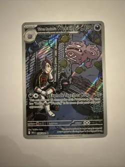 Pokemon TCG Team Rocket's Weezing Illustration Rare Destined Rivals 199/182 mint - Image 1