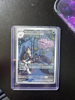 Pokemon TCG Team Rocket's Weezing Destined Rivals Illustration Rare Card 199/182 - Image 1