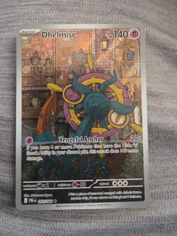 Dhelmise 091/084 Pitch Black Illustration Rare Pokemon English Unreleased - Image 1