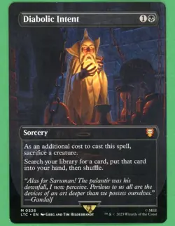 MTG Diabolic Intent (Lord of the Rings Commander) 0526 - Image 1