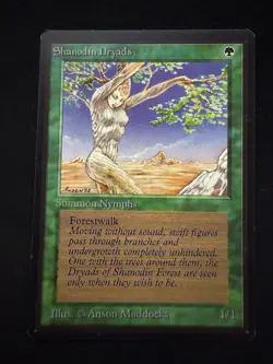 Magic The Gathering: Beta Shanodin Dryads MTG Beta - Image 1
