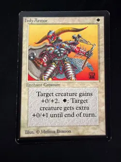 Magic The Gathering: Beta Holy Armor MTG Beta - Image 1