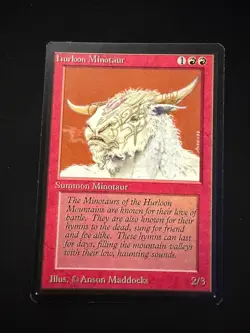 Magic the Gathering: Beta Hurloon Minotaur MTG Beta - Image 1