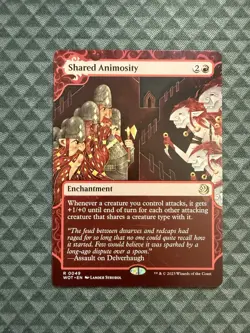 MTG Shared Animosity #0049 Rare Wilds of Eldraine: Enchanting Tales (WOT) - Image 1