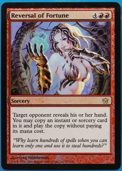 Reversal of Fortune FOIL Fifth Dawn PLD Red Rare MTG CARD (ID# 491061) ABUGames - Image 1