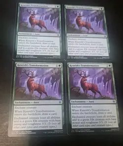 Kenrith's Transformation x4 - Throne of Eldraine - EX/NM - Regular - Image 1