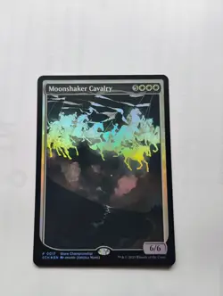Wilds of Eldraine Magic: The Gathering Moonshaker Cavalry Promo Textless - Image 1