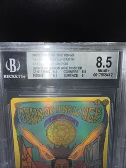Dawn of a New Age (Borderless Poster) FOIL Universes Beyond: BGS 8.5 MTG LOTR - Image 3