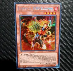 Yu-Gi-Oh! Elemental HERO Blazeman WSUP-EN032 Prismatic Secret Rare 1st Ed - Image 1
