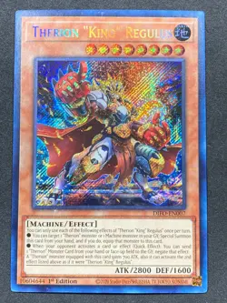 Yugioh! LP Therion "King" Regulus - DIFO-EN007 - Secret Rare - 1st Edition - LP - Image 1