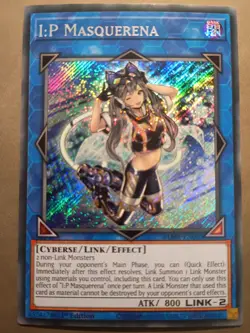 Yugioh I:P Masquerena BLMR-EN085 Secret Rare 1st Ed NM - Image 1