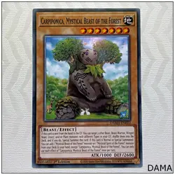 Carpiponica, Mystical Beast of the Forest - DAMA-EN022 - Common 1st Editi Yugioh - Image 1