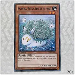 Kalantosa, Mystical Beast of the Forest - LVAL-EN036 - Common 1st Edition Yugioh - Image 1
