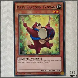 Baby Raccoon Tantan - MP14-EN137 - Common 1st Edition Yugioh - Image 1