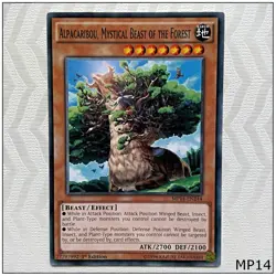 Alpacaribou, Mystical Beast of the Forest - MP14-EN244 - Common 1st Edit Yugioh - Image 1