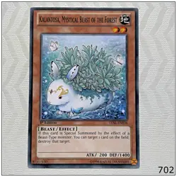 Kalantosa, Mystical Beast of the Forest - LVAL-EN036 - Common 1st Edition Yugioh - Image 1