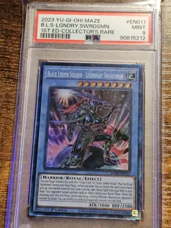 Yugioh PSA 9 Black Luster Soldier Legendary Swordsman MAZE-EN011 Collectors 1st - Image 4